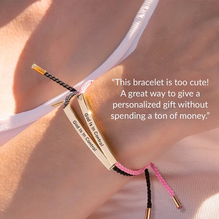 FaithBand – 💖✨ Inspire Bracelet “God Is in Control” 🎁
