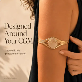 🔥Sensor Armband – Adjustable Jewelry‑Style Holder for Compatible Sensors