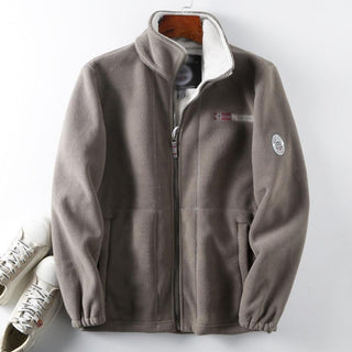 ThermaZip – 🔥 Unisex Full-Zip Stand Collar Reversible Fleece Coat
