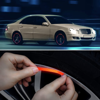 RimGlow – 20 PCS Creative Reflective Wheel Hub Rim Stickers