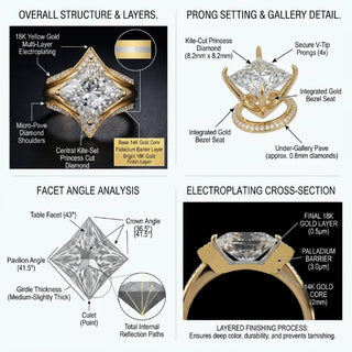 Princess cut moissanite brilliance
