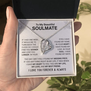 SoulmateGlow – To My Beautiful Soulmate Heart Necklace with LED Gift Box