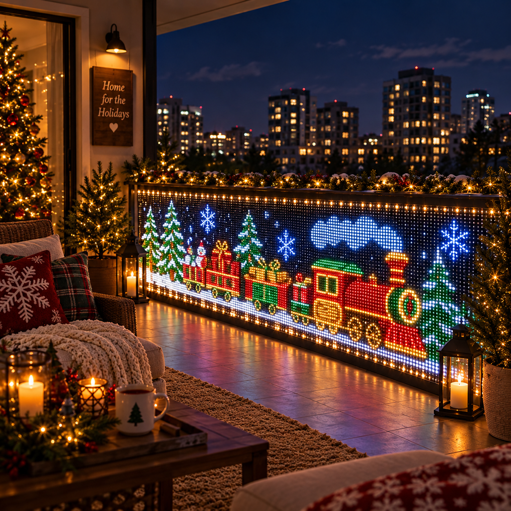 🎅💡PixelCurtain – Smart Christmas Curtain Lights with App-Controlled DIY Animated LED Display