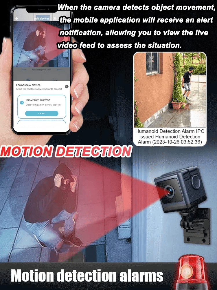 CubeGuard – 📶 Smart WiFi Security Camera, 1080P HD, 🌙 Night Vision & 🚨 Motion Detection