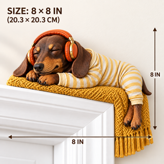 DoxieDoze – Sleeping Dachshund Door Topper