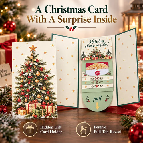 Waterfall Christmas Gift Card Booklet: Make Gift Cards Feel Truly Special 🎁✨