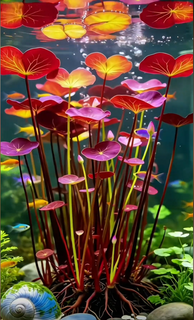 Hydroponic red lotus roots
