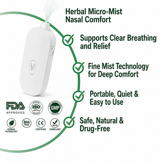 BreezeMist – Herbal Nasal Nebulizer Set for Allergy & Rhinitis Discomfort