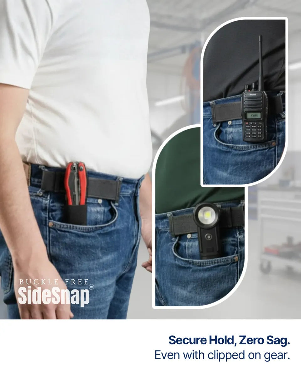 LoopLock – Buckle-Free Elastic Side Belts, Pair