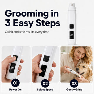 PawTrim – Electric Pet Nail Grinder with LED Power Display