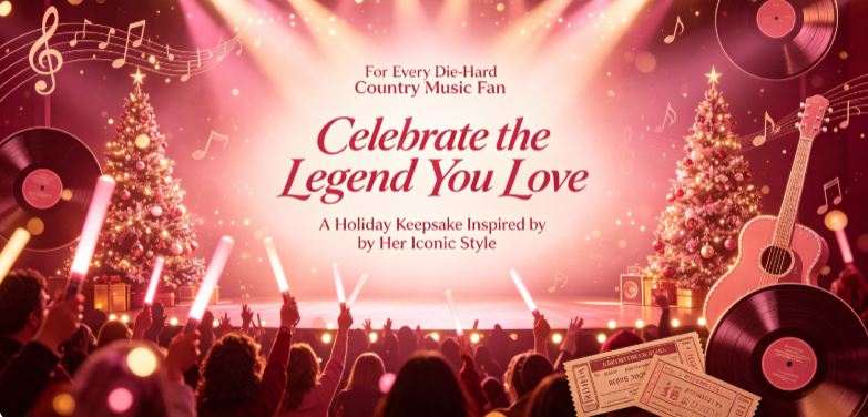 DiscoLegend – 🎄✨ Country Legend Tribute Christmas Ornament, a Timeless Keepsake for Fans
