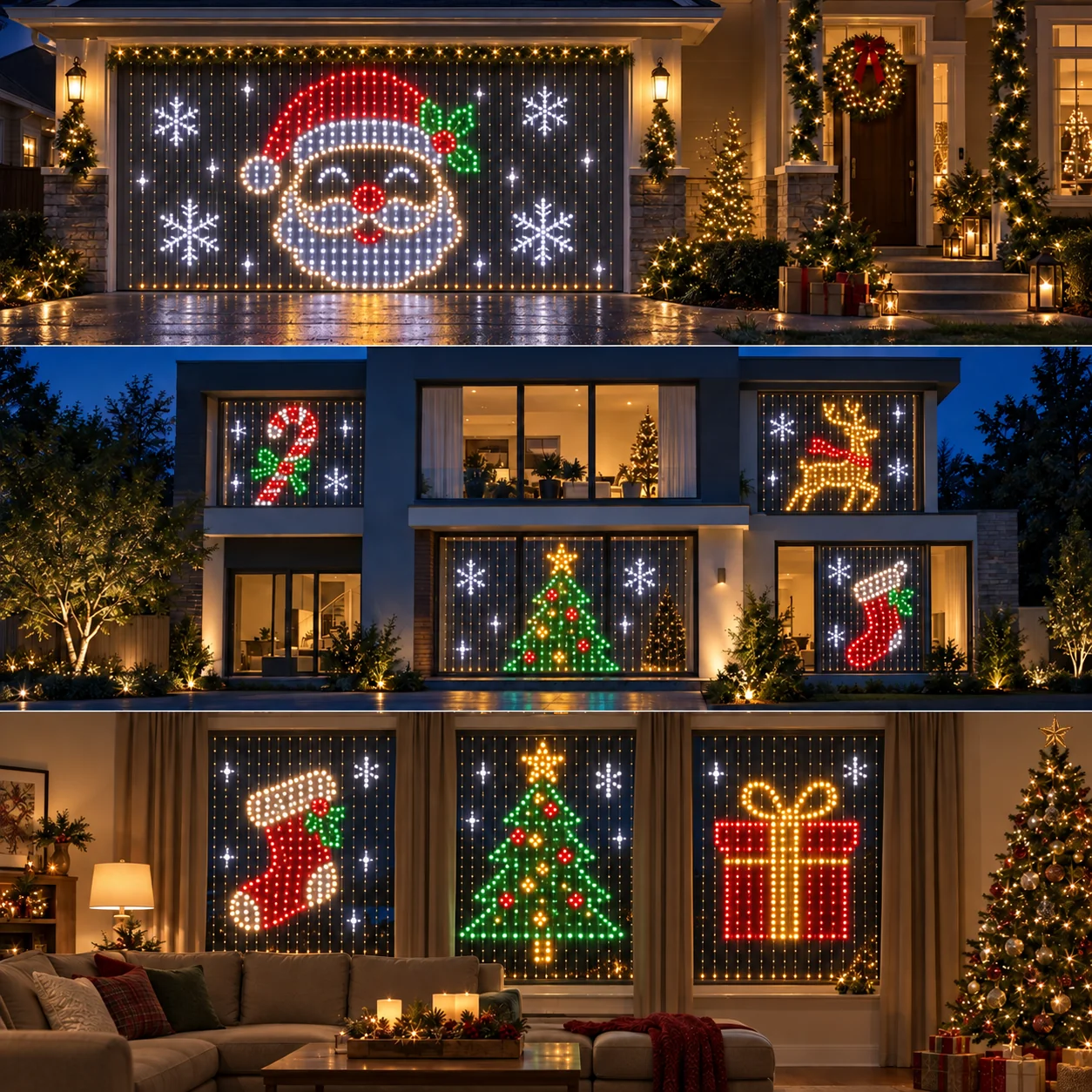 🎄 GlowCanvas – Smart DIY Programmable Curtain String Lights