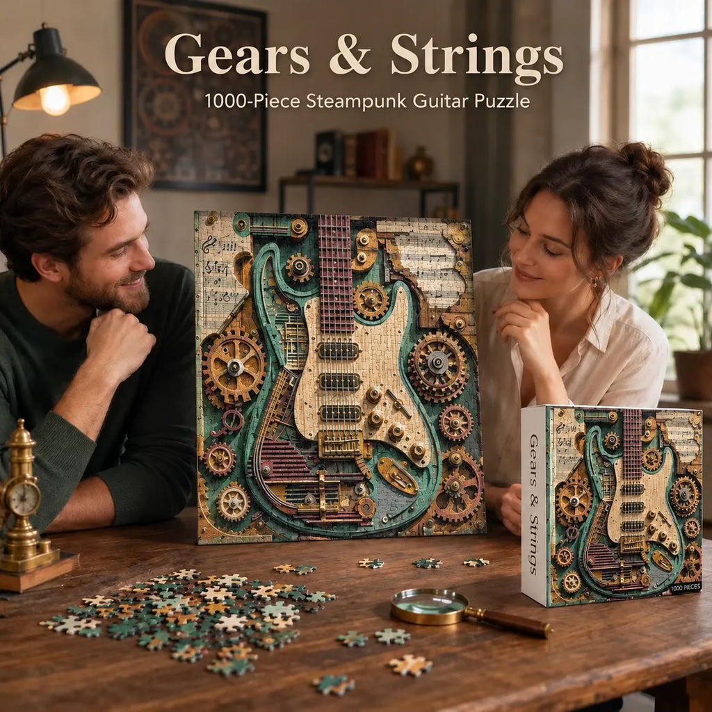 GearStrum – 🧩Creative Steampunk Guitar 3D Visual Puzzle