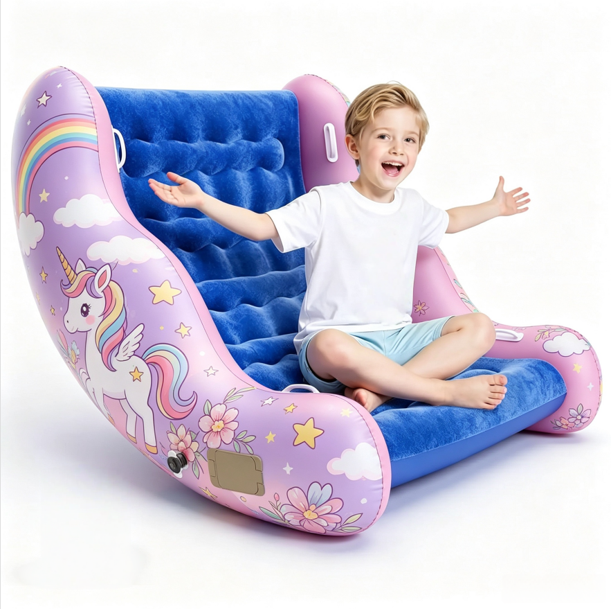 CloudRocker – Kids' Inflatable Rocking Chair for Reading, Relaxing & Play (Ages 3-8)