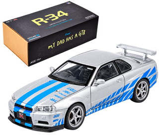 LegendForge – 1:12 Scale Skyline GT-R R34 Model Building Kit, 537 Parts
