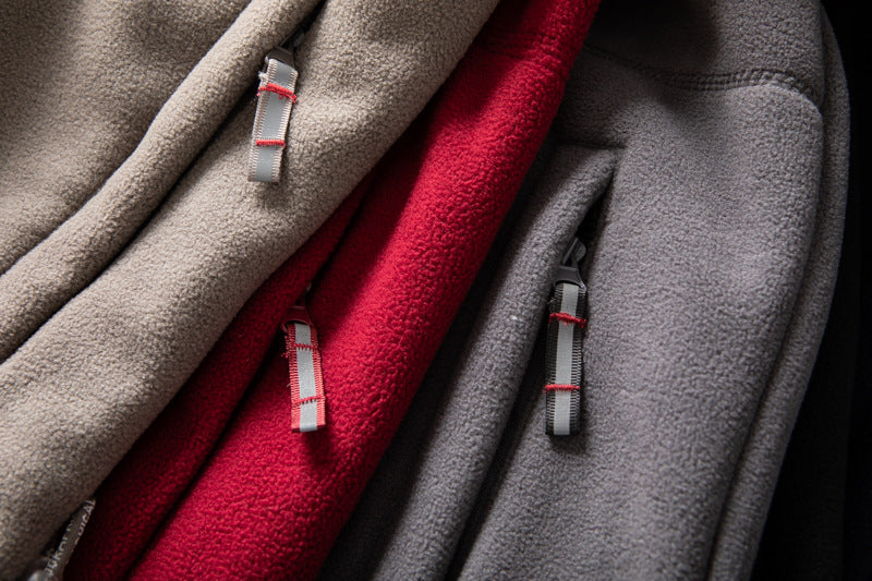 ThermaZip – 🔥 Unisex Full-Zip Stand Collar Reversible Fleece Coat
