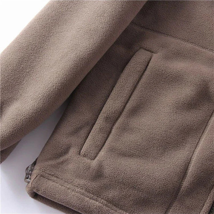 ThermaZip – 🔥 Unisex Full-Zip Stand Collar Reversible Fleece Coat