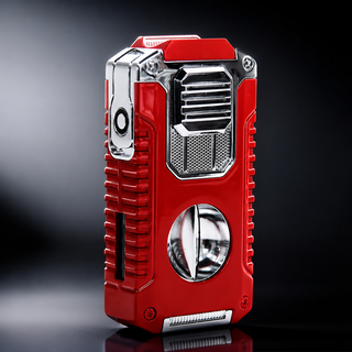 TriFlame – Vintage-Inspired Refillable Triple Torch Lighter with Built-In Tools