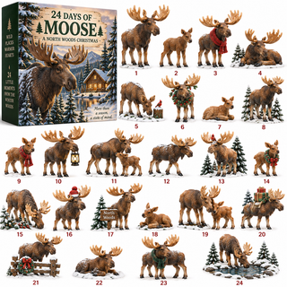 🌲MooseMoments – 24 Days of Moose, 24-Piece North Woods Christmas Collection