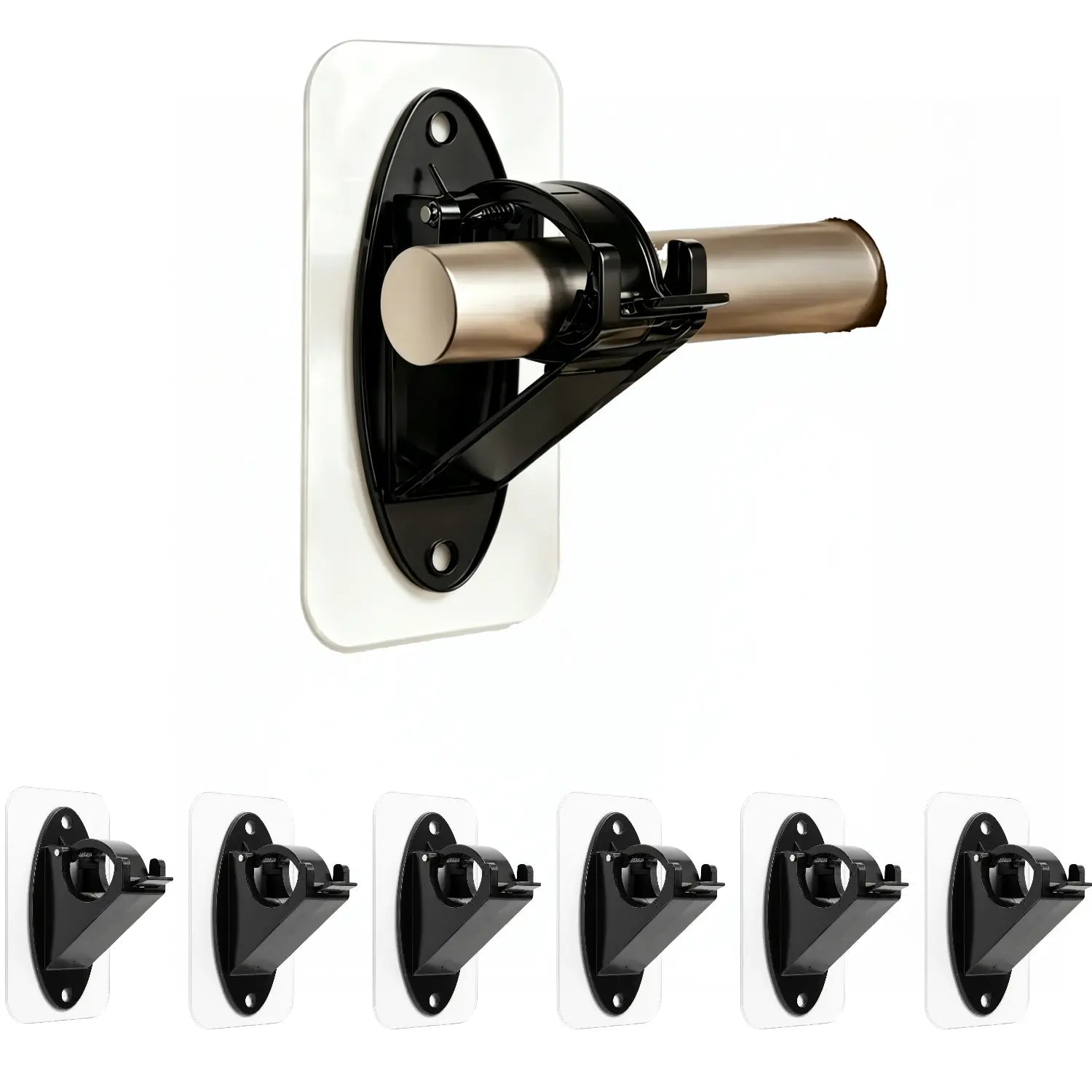 RodEase – No-Drill Self-Adhesive Curtain Rod Holders (2-Pack)