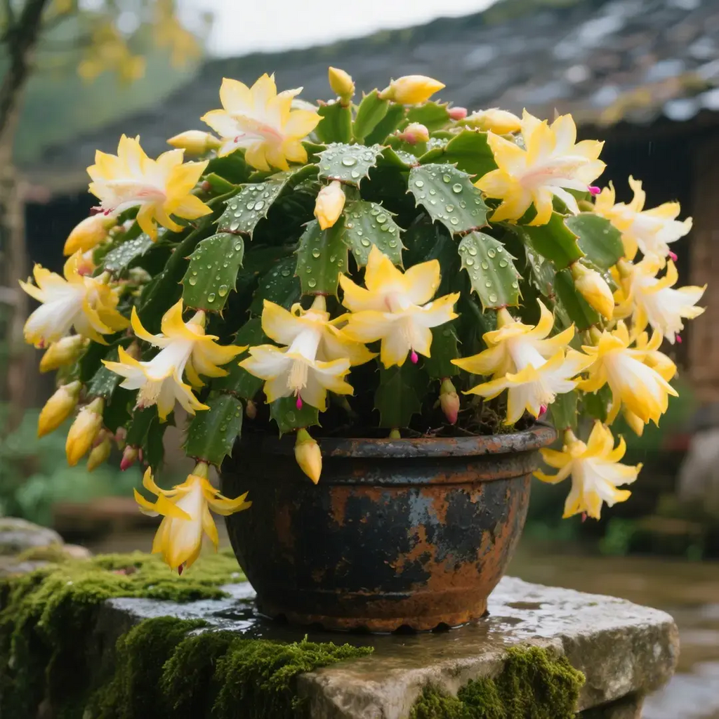 🦀CactusBloom – Mix Colors Schlumbergera Bulbs, Easy-Care Blooms in Every Shade, Even in Winter ❄️🌈