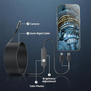 🔥🔎 Plug-and-Play Endoscope Camera - Compatible with Android for Direct Connection