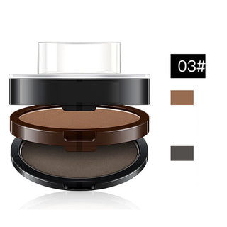 BrowPress – Instant Adjustable Eyebrow Stamp with Two-Color Brow Powder, Waterproof & Smudge-Proof