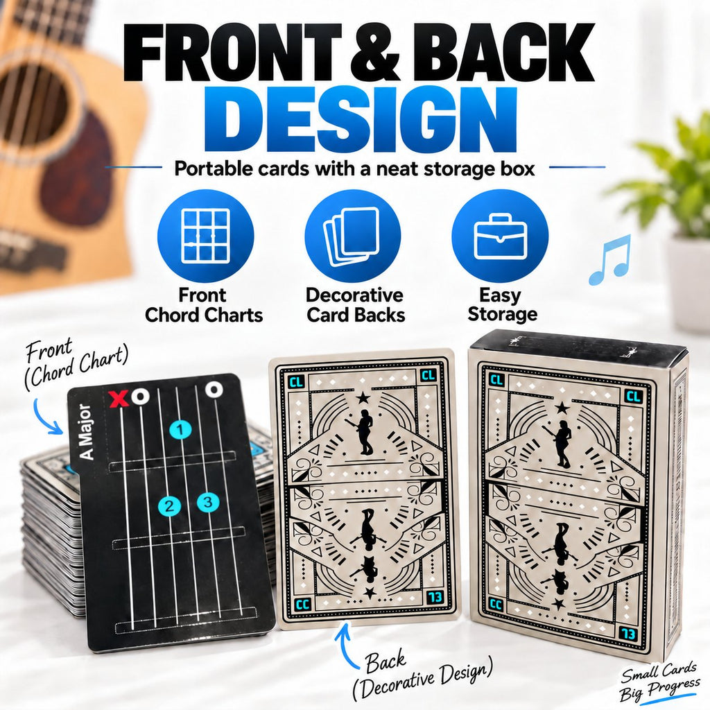 🎸✨ ChordDeck – Guitar Chord Learning Cards for Faster Chord Practice