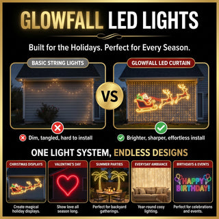🎄 GlowCanvas – Smart DIY Programmable Curtain String Lights