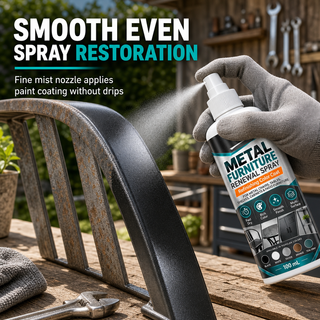 🛠️MetalRevive – Fast-Drying Furniture Color Touch-Up Spray Paint for Metal Furniture