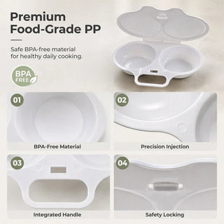 PoachPal – 🎁💥 Microwave Egg Poacher with Lid & Handle