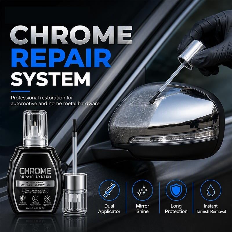 ChromeShine – Professional Chrome Repair Pen ✨ for Scratches, Oxidation & Dull Surfaces