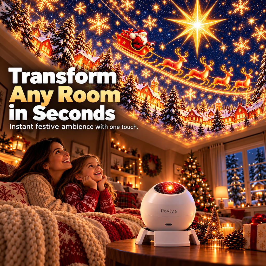🎄 NoelGlow – Christmas Projection Light ✨ Light Up the Holiday Magic