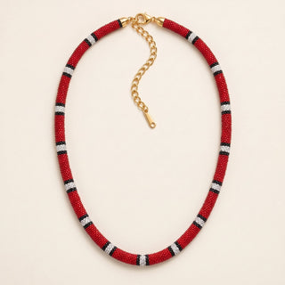 SerpentGleam – Reversible Statement Necklace