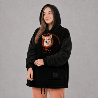 🐾 CuddlePouch – Cozy Pet Carrier Hoodie, Soft Fleece Cuddle Pouch Sweatshirt for Cats & Small Dogs