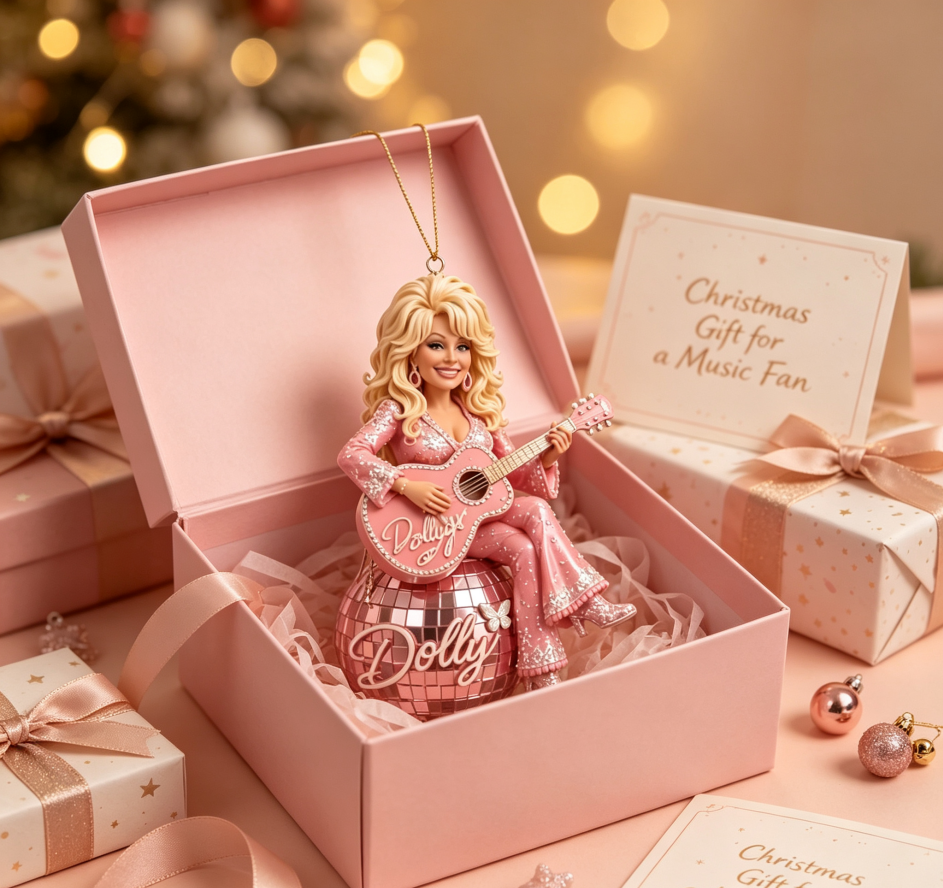 DiscoLegend – 🎄✨ Country Legend Tribute Christmas Ornament, a Timeless Keepsake for Fans