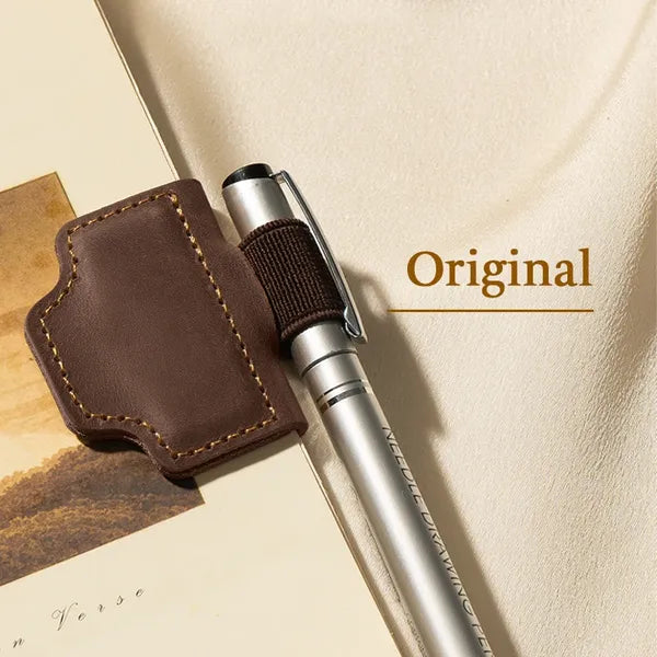 🔥Personalized Magnetic Leather Pen Holder Bookmark