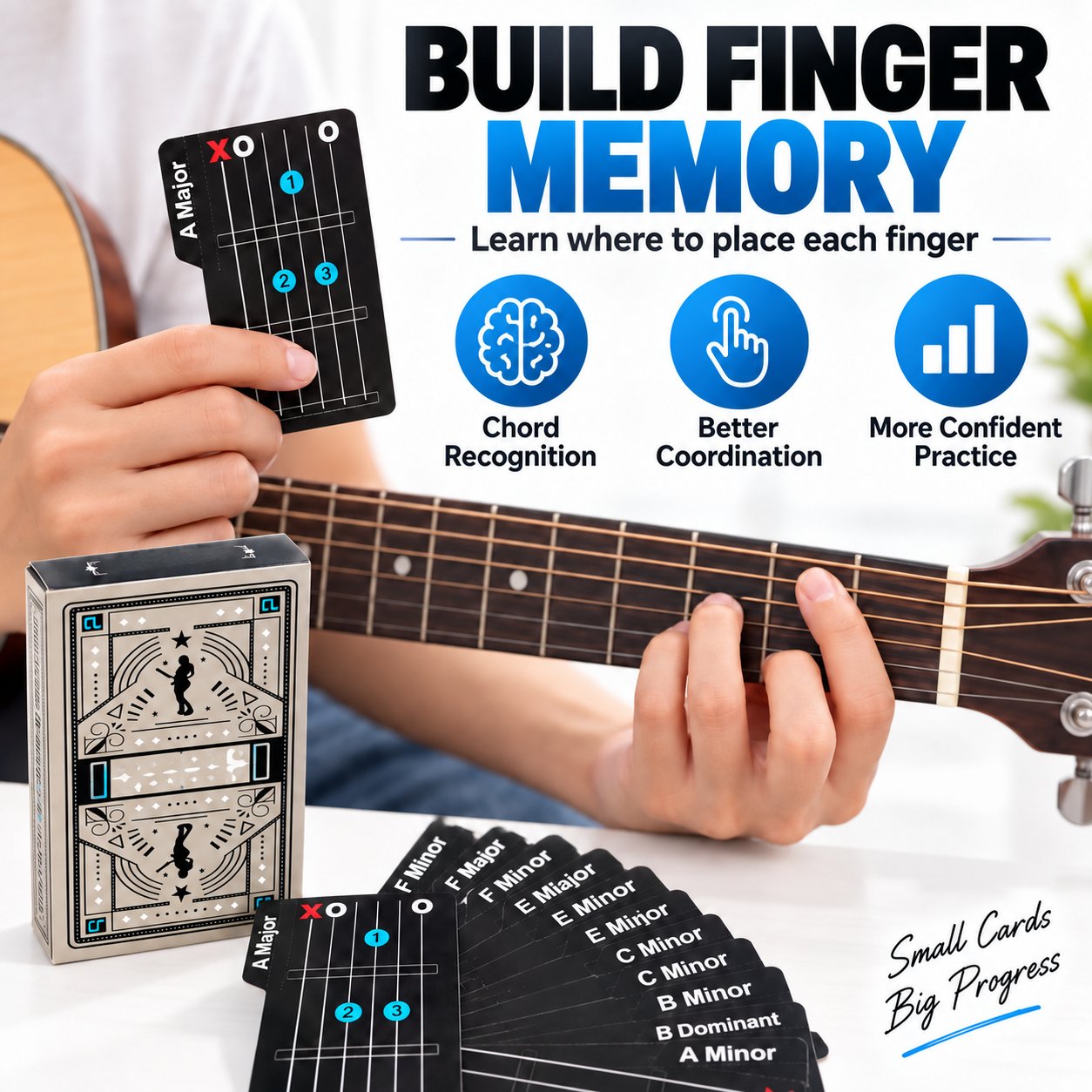 🎸✨ ChordDeck – Guitar Chord Learning Cards for Faster Chord Practice