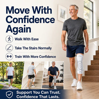 KneeLock – Adjustable Sports Knee Support Brace with Dial Fit