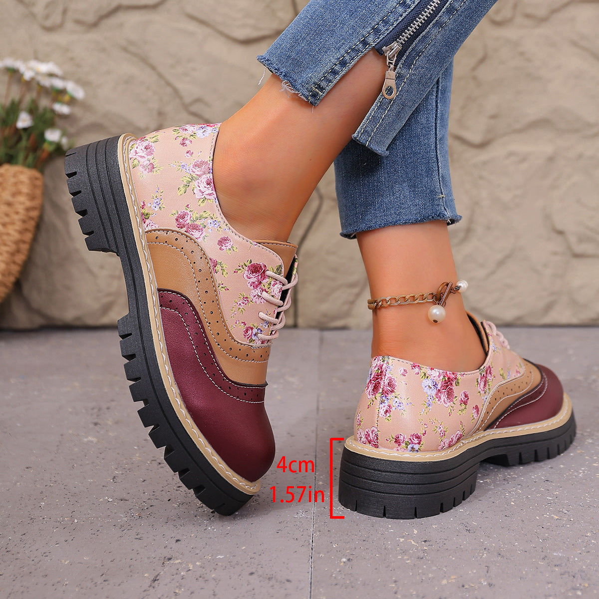 Plus-size color-block flats ( BUY 2 FREE SHIPPING )