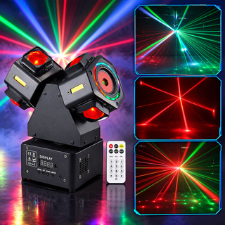 MeteorBeam – 180W 4-Arm Moving Head Laser Beam DJ Stage Light