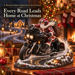 SantaRider – 🏍️🎅 Santa’s Ride Home Christmas Motorcycle Keepsake💨