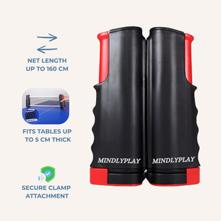 RallyReach – Portable Retractable Table Tennis Set