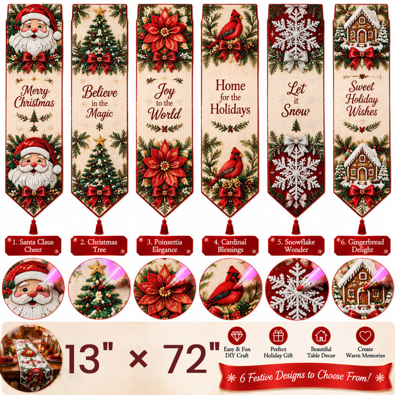 SparkleRunner – ✨ DIY Christmas Diamond Painting Table Runner Kit