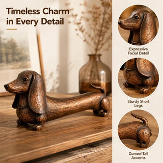 DoxieCharm – Dachshund Decor Figurine for Shelves & Tabletops