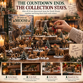 🌲MooseMoments – 24 Days of Moose, 24-Piece North Woods Christmas Collection