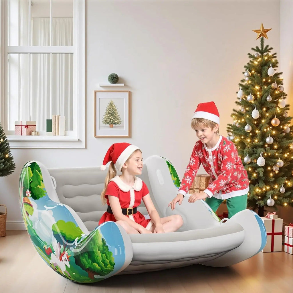 CloudRocker – Kids' Inflatable Rocking Chair for Reading, Relaxing & Play (Ages 3-8)