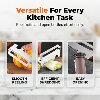 ScallionSwift – 3-in-1 Vegetable Slicer and Peeler, a Kitchen Essential!🔪