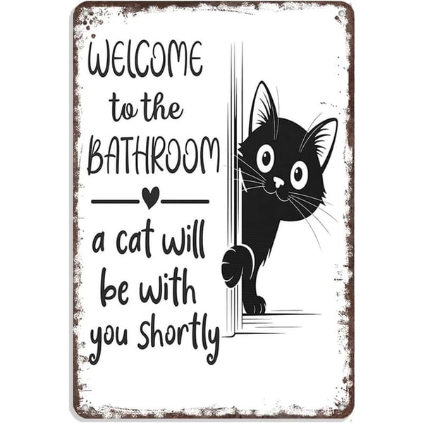 PeekPaw – Vintage Black & White Cat 