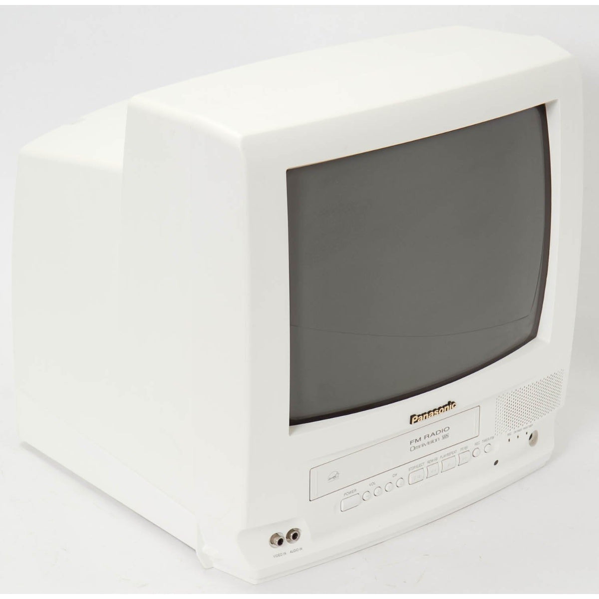 RetroDeck – Panasonic 13" CRT TV & VHS VCR Combo for Retro Gaming, with Remote Control